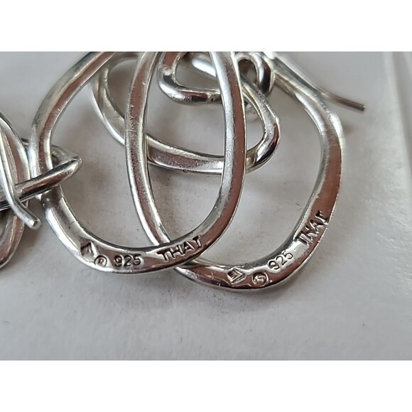 Silpada 925 Sterling Silver Beaded Dangling Pierced Earrings Thailand - Picture 7 of 10